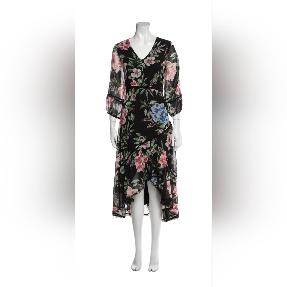 NEIMAN MARCUS Floral Print Long Dress NWT